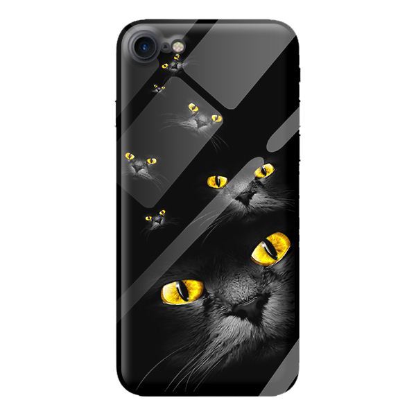 Ốp kính cường lực cho iPhone 7 mèo 22 - Hàng chính hãng