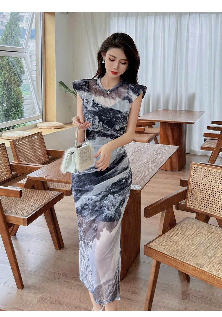 ĐẦM BODDY THUN LƯỚI SANG CHẢNH
