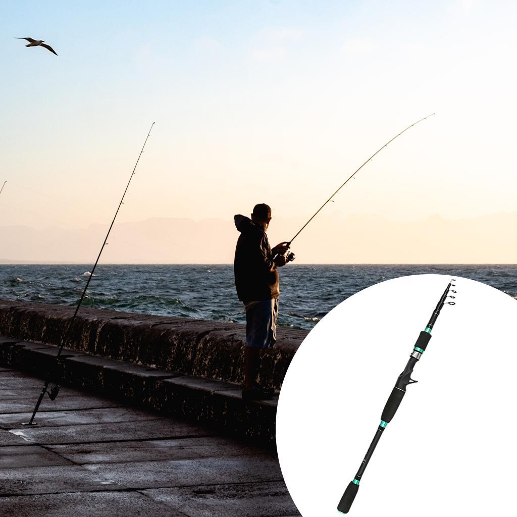 Fishing Rod Ultralight Carbon Fiber Telescopic Fishing Pole 1.8m