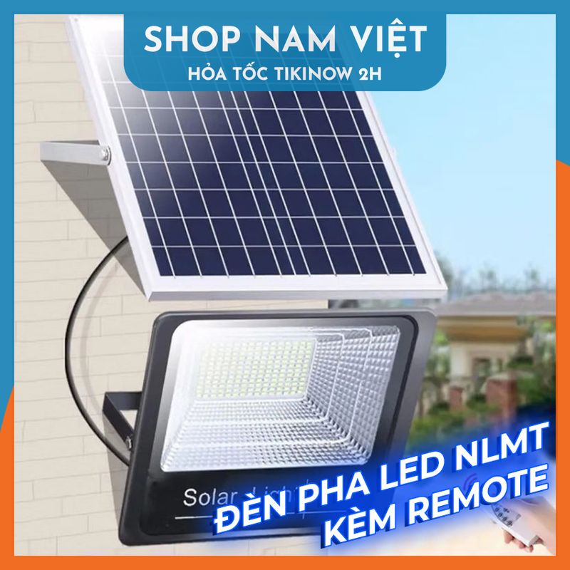 Đèn Pha Led Chiếu Sáng Ngoài Trời Năng Lượng Mặt Trời, Chống Nước IP67, Led Siêu Sáng