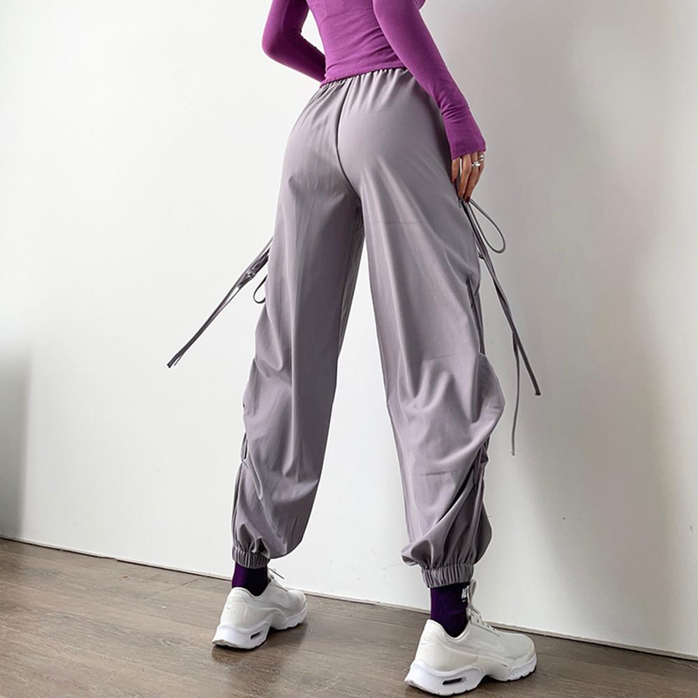 Dài Thấm Hút Mồ Hôi Cho Nữ Tập Gym Rời Quần Tập Thể Dục Yoga Quần Túi Tập Chạy Thể Thao Quần Hậu Cung Quần Nhanh Khô Huấn Luyện Khi Mặc