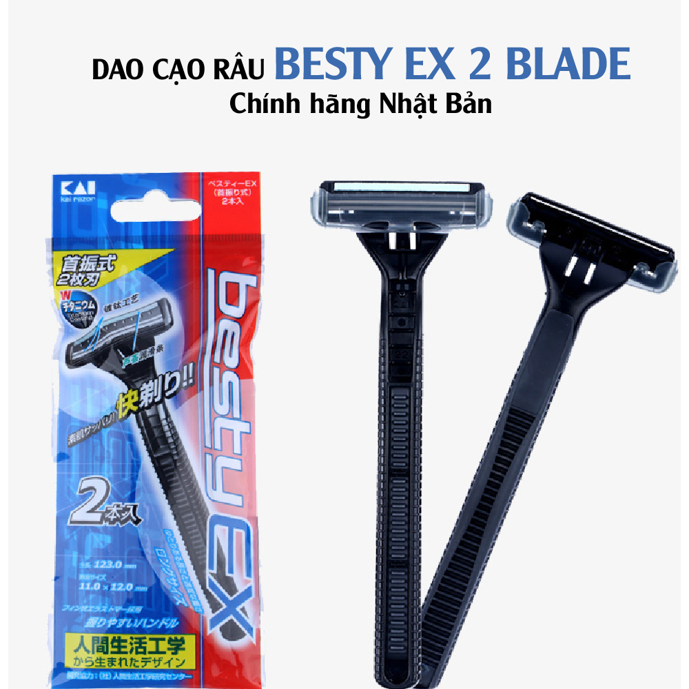 Dao cạo râu cao cấp Nhật Besty Ex 2 Blade/3+1