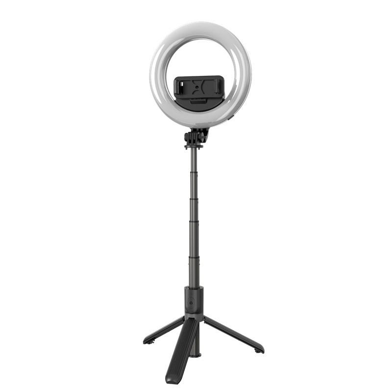 Gậy chụp ảnh tự sướng Selfiecom L07 có đèn led 3 chế độ - Tích hợp tripod và remote bluetooth hỗ trợ livestream hiệu quả
