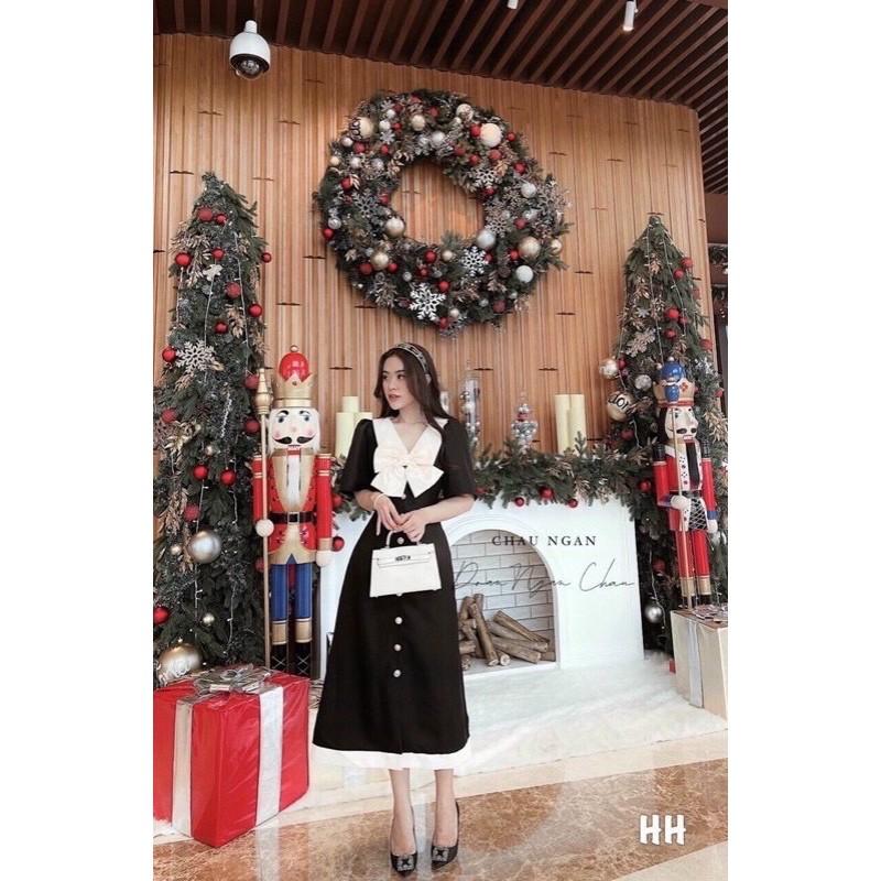 ĐẦM ĐI TIỆC BIGSIZE ĐẦM TIỂU THƯ DỄ THƯƠNG 55-90 KG MÀU ĐEN