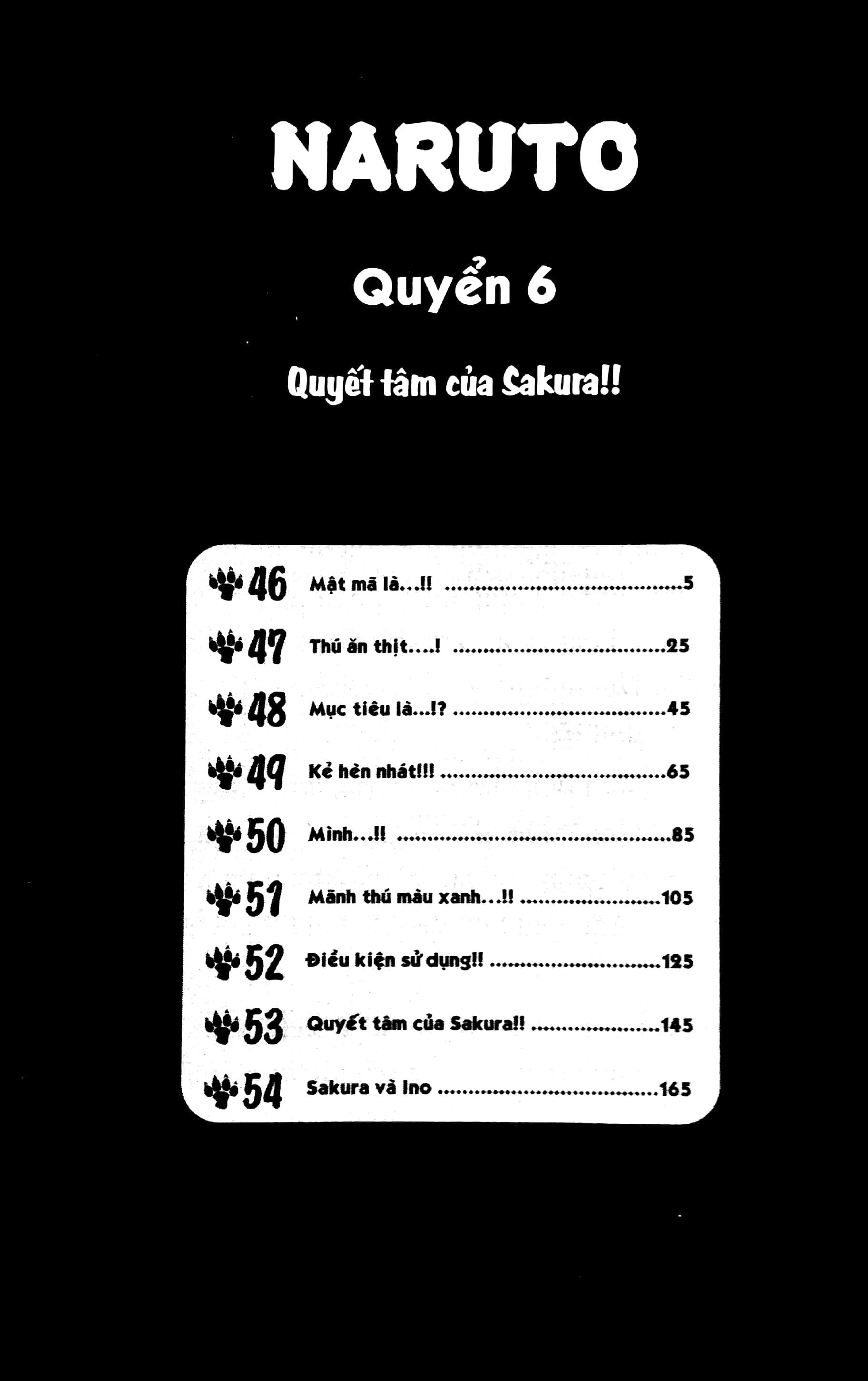 Naruto - Tập 6: Quyết Tâm Của Sakura!! (Tái Bản 2022)
