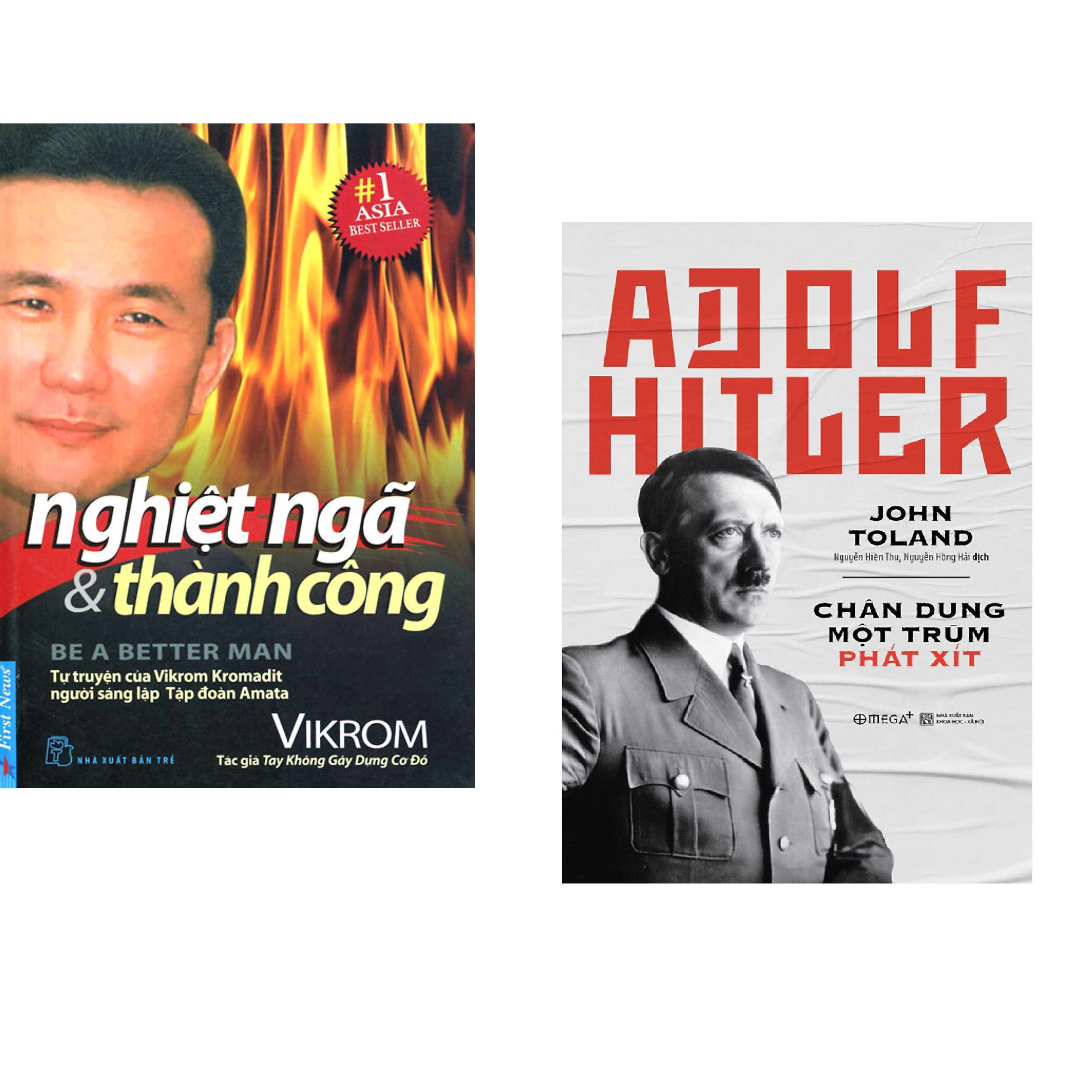 Combo 2 cuốn sách: Nghiệt Ngã &amp; Thành Công + Adolf Hitler - Chân Dung Một Trùm Phát Xít