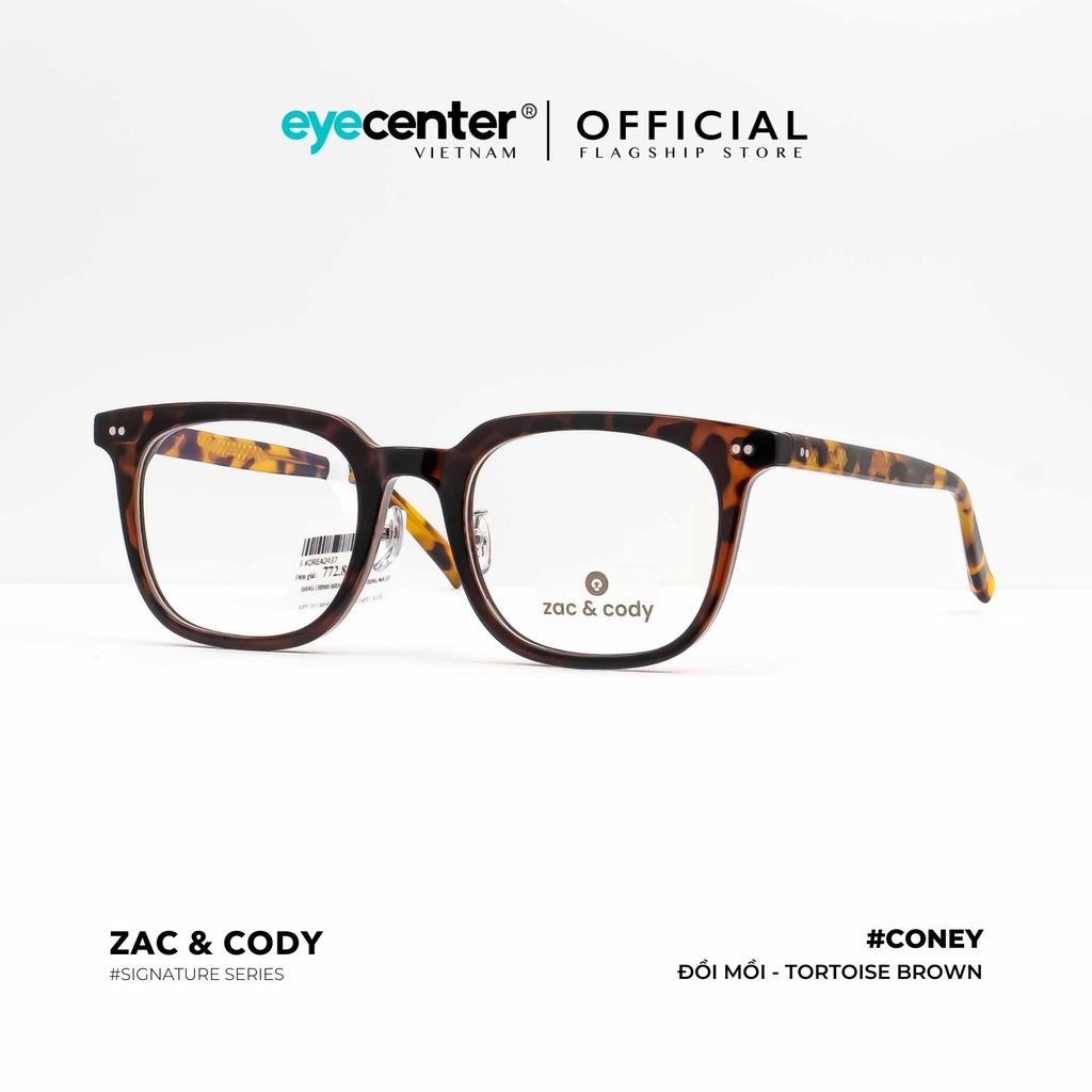 Gọng kính cận nam nữ CONEY chính hãng ZAC CODY A28-S lõi thép chống gãy nhập khẩu by Eye Center Vietnam