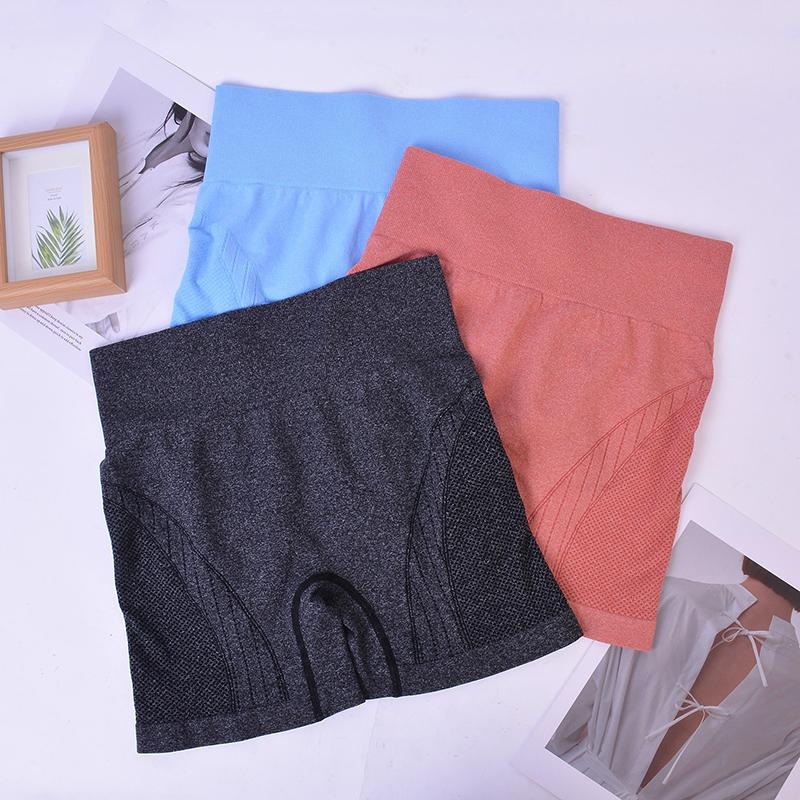 Tập luyện vòng eo cao yoga quần short thể thao quần short tập thể dục liền mạch phụ nữ cào mông chạy quần short thể thao quần legging Color: L Size: S