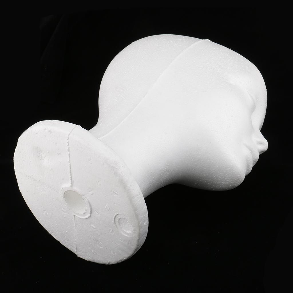2X Female Styrofoam Foam Mannequin Manikin Head Model Wig Hair Hat Display