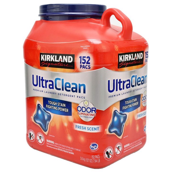 Viên giặt quần áo Kirkland Signature Ultra Clean 152 viên