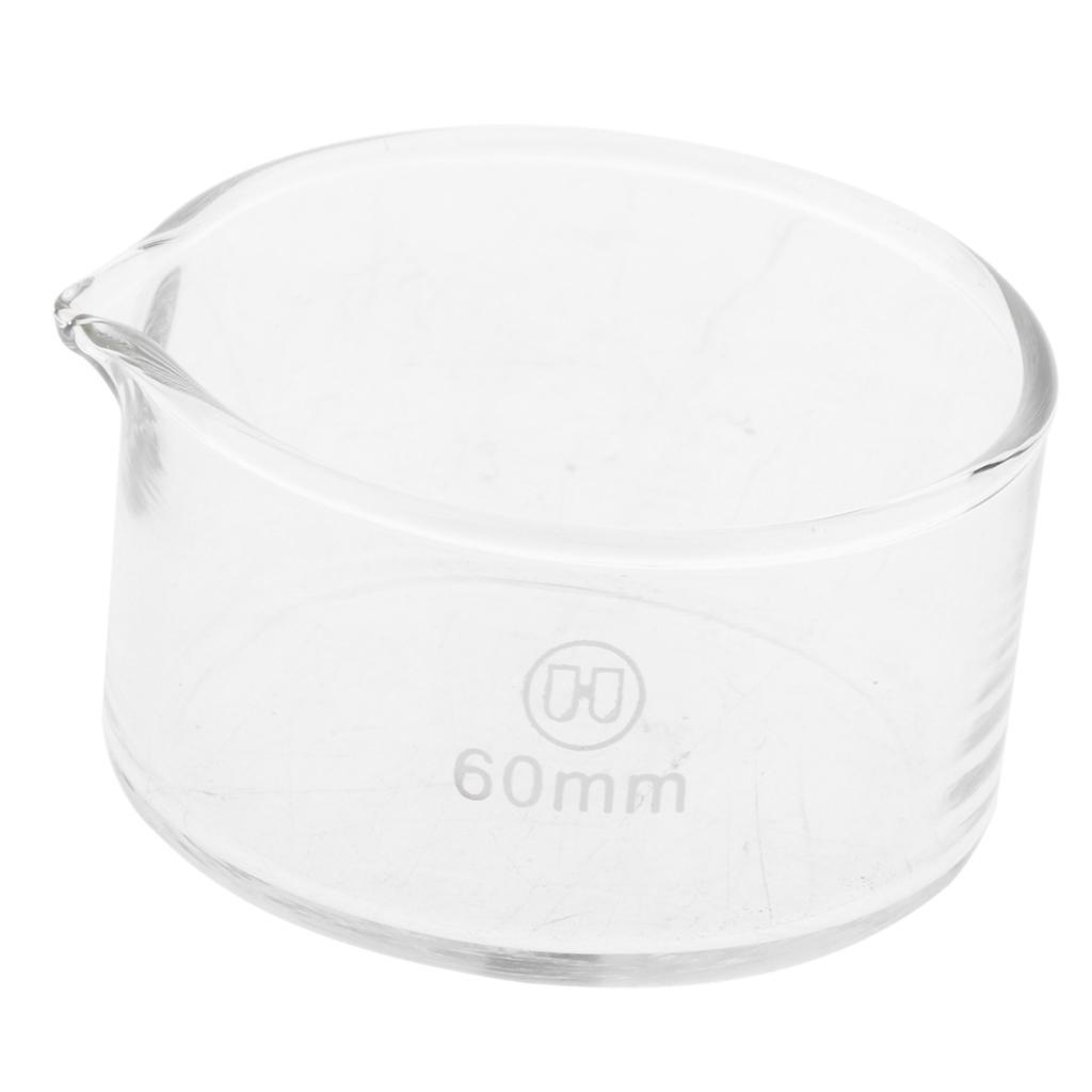 2 Pieces 60mm Reusable Glass Crystallizing Dish