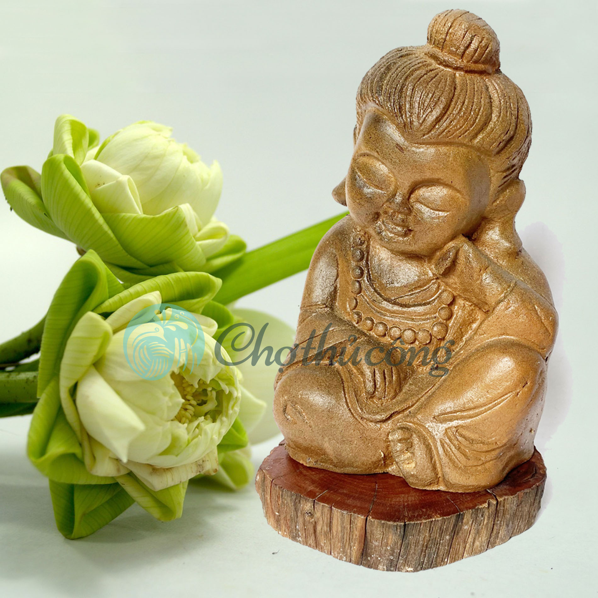 Lót cốc, đế lót ly gỗ lũa tự nhiên - Miếng gỗ tròn decor - đế gỗ tròn lót chậu cây, đế gỗ kê tượng, lát gỗ trang trí