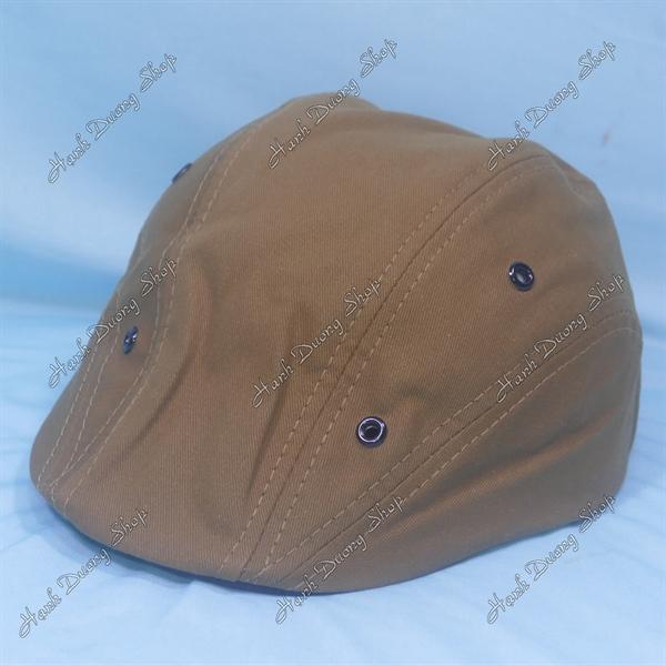 Nón mỏ vịt mũ beret có khóa tăng giảm size loại thường ( MVR03) - Bò đậm