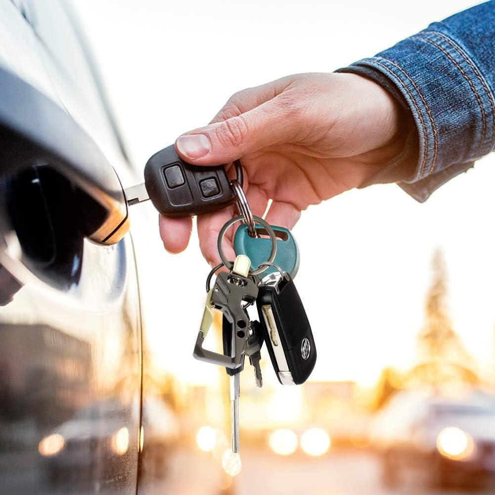 2 Gói Móc Khóa Carabiner Móc Khóa Kim Loại Mini Carabiner Móc Khóa Chìa Khóa Du Lịch Cắm Trại