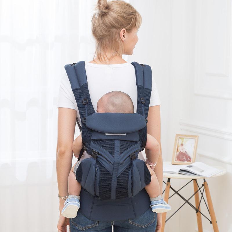 Aimama 0-36 Tháng 360 Công Thái Không Khí Lạnh Cotton Có Thể Điều Chỉnh Em Bé Baby Sling Bọc Dây Đeo Ba Lô