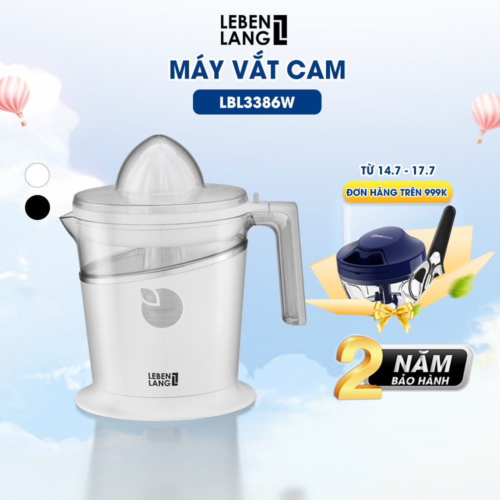 Máy vắt cam Lebenlang LBL3386, ép cam tự động, công suất 40W, bảo hành 2 năm – hàng chính hãng