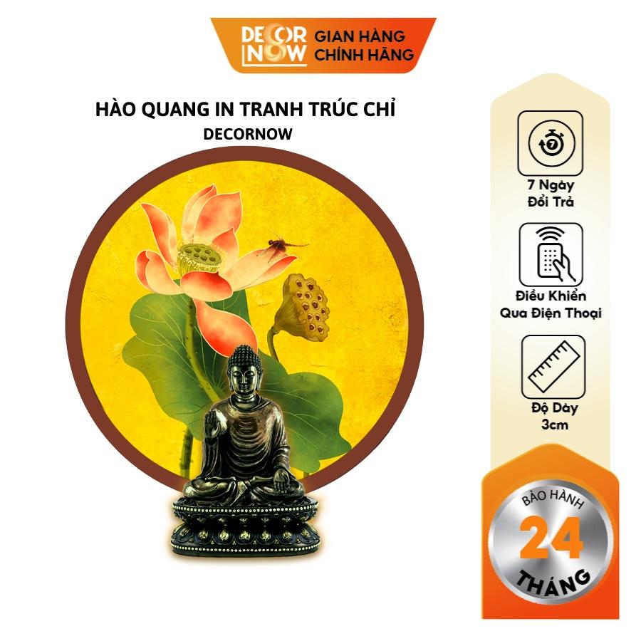 Đèn Hào Quang Phật In Tranh Trúc Chỉ DECORNOW 30,40 cm, Trang Trí Ban Thờ, Hào Quang Trúc Chỉ MÀU DCN-TC40