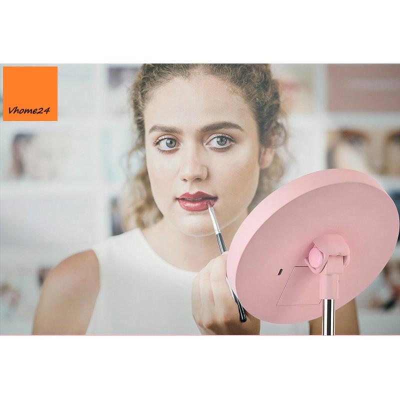 GƯƠNG TRANG ĐIỂM ĐỂ BÀN LED DÁNG TRÒN CHÂN CAO GTD150