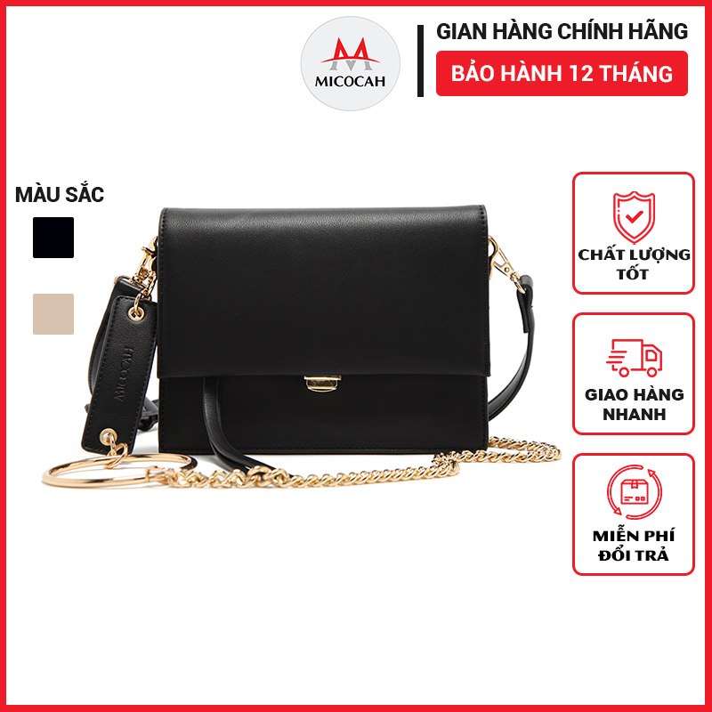 Túi Xách Nữ Đeo Chéo Chính Hãng MICOCAH Dáng Công Sở Thời Trang Phong Cách Vintage Da Cao Cấp Cực Đẹp MC04