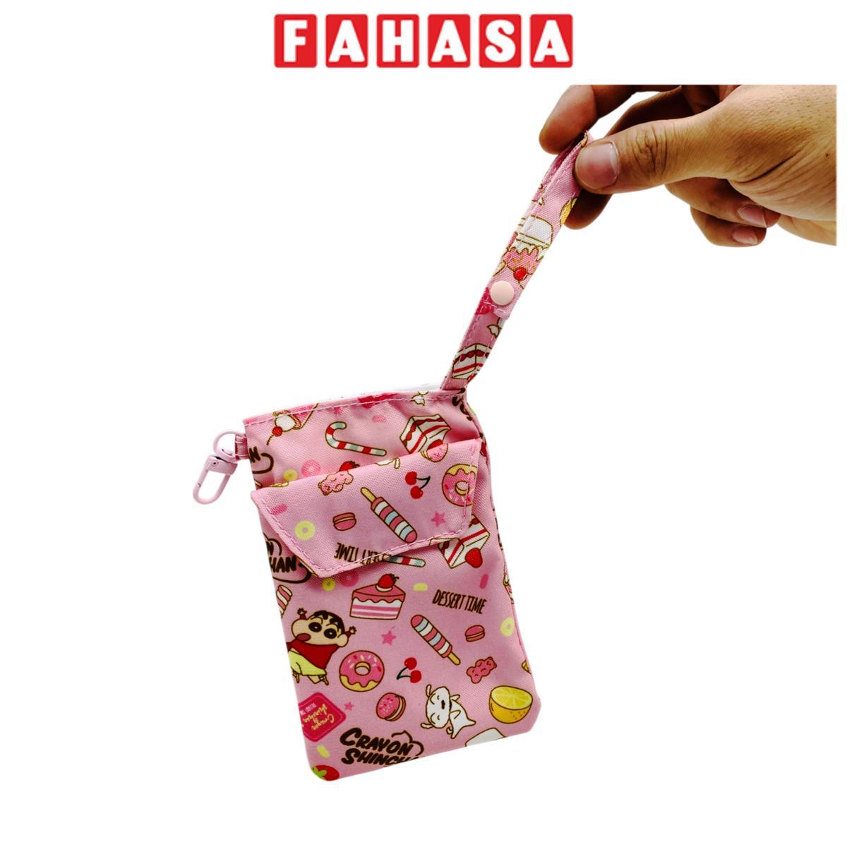 Túi Mini Cầm Tay Crayon Shin-Chan - Deli LB651 - Màu Hồng