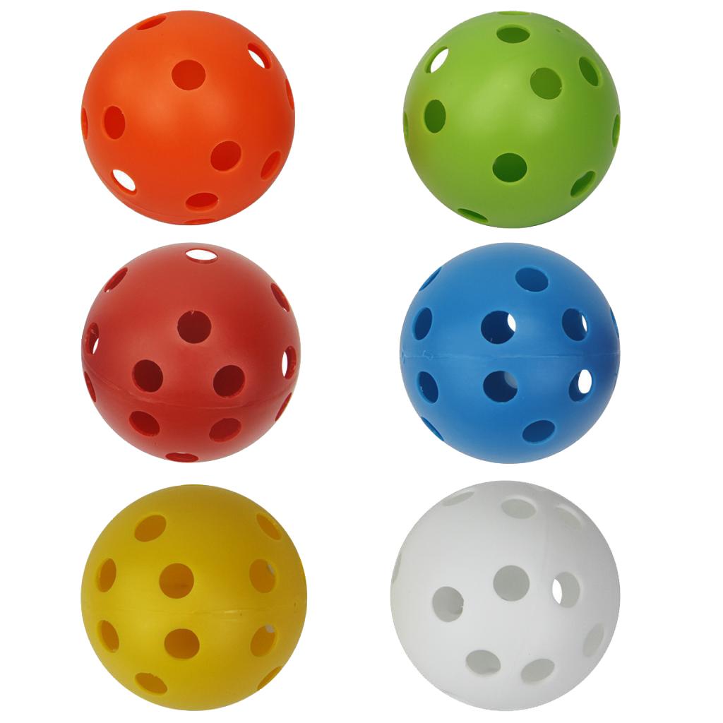 6 Count Golf Balls  Hollow Balls for Driving Range/ Swing Practice