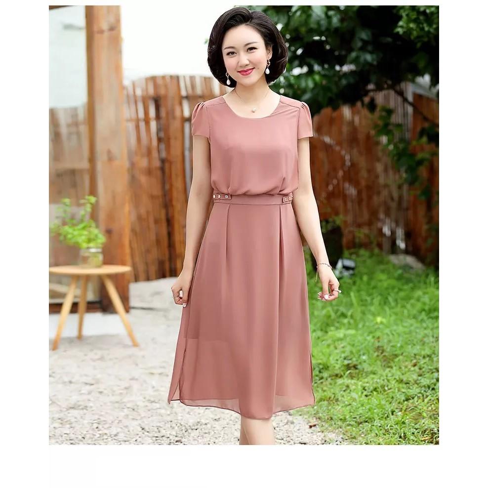 DRESS235N-ĐẦM VOAN SUÔNG TRUNG NIÊN S-6XL