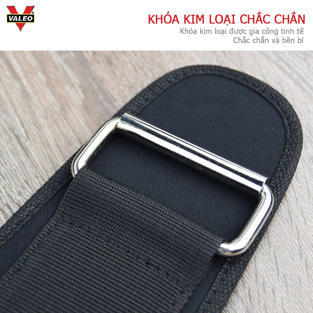 Đai Lưng Mềm Tập Gym VALEO bản 12cm gọn nhẹ, chắc chắn