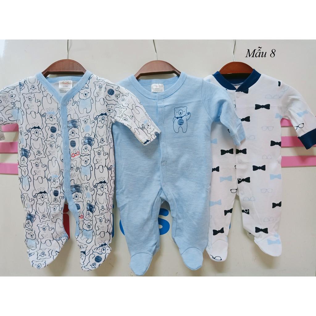 Set 3c Body liền tất Little Duck bé trai MẪU MỚI