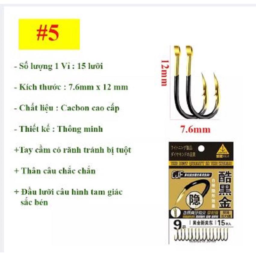 Lưỡi câu cá CJ Seiko Nhật Bản Cao Cấp Chuyên Câu Đài, Câu Đơn LC-7 - Sanami Fishing