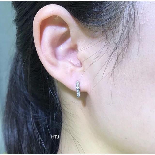 BÔNG TAI TRÒN ĐÁ XINH NHẸ NHÀNG