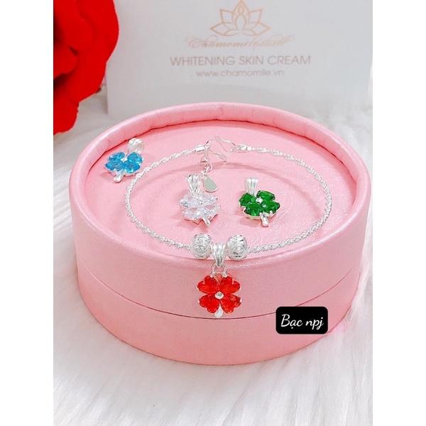 Lắc tay xoắn mix các mẫu , Vòng tay treo Charm, Bạc Ta - Bạc npj