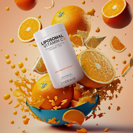 Viên uống vitamin C giúp tăng cường miễn dịch, chống oxy hóa CodeAge Vitamins Liposomal Vitamin C+ 180 viên