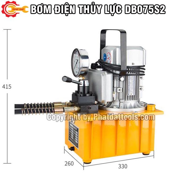 Bơm Điện Thủy Lực DB075S2-Bộ nguồn thủy lực Công suất 750W-Van cơ 2 đường dầu