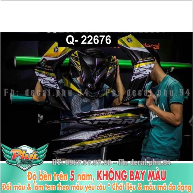 Tem rời Exciter 135 Vàng Đen -1