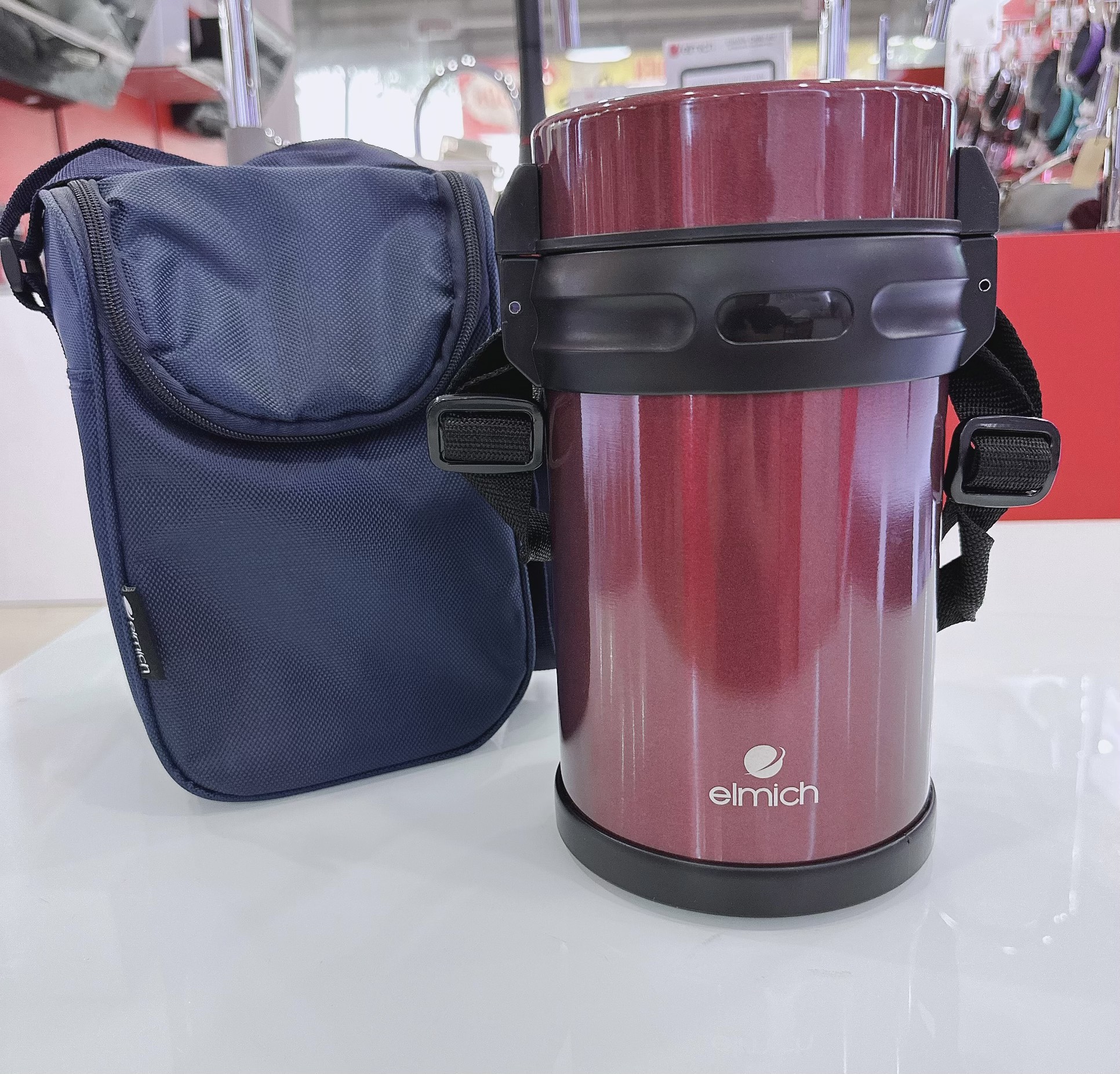 Hộp cơm giữ nhiệt văn phòng Inox 304 Emich EL8294 dung tích 2 Lit
