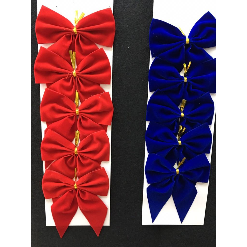 NOEL - BỊCH 5 CÁI - NƠ LỚN TREO TRANG TRÍ NOEL