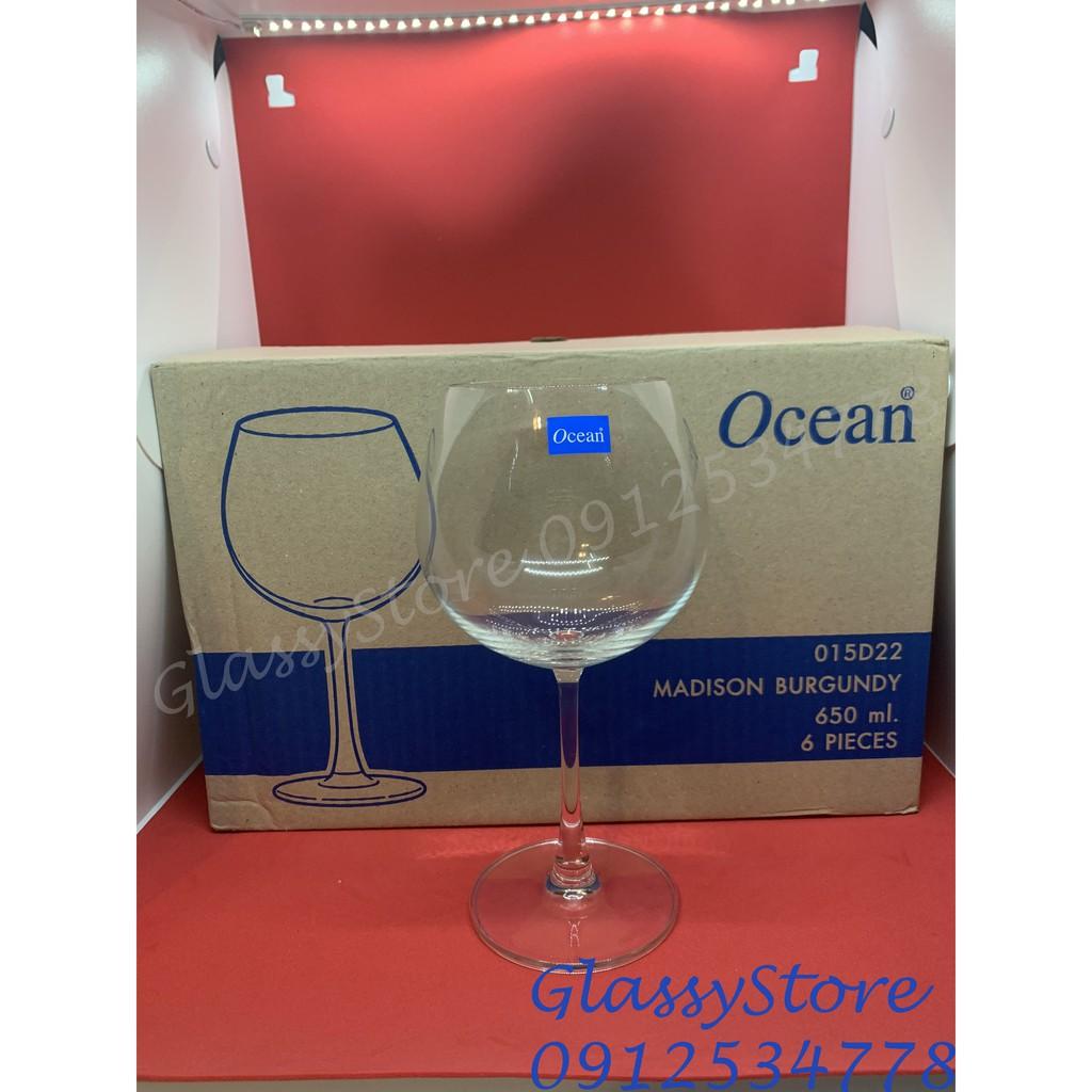 Ly rượu vang thủy tinh Ocean Madison Burgundy 1015D22 - Hàng chính hãng