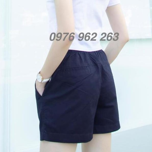 Quần short nữ kaki lưng chun co giãn
