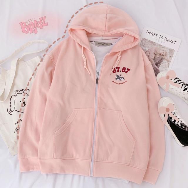 Áo Khoác Nỉ Bông Hoodie Puppy Lazy Unisex