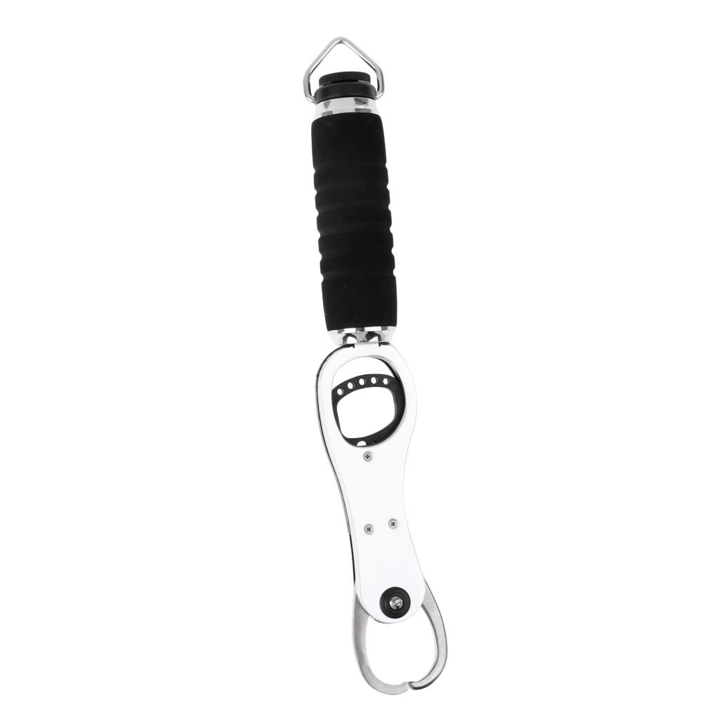 Portable Fishing Grip Lip Tackle Gripper Grabber Grab Tool with Weight Scale