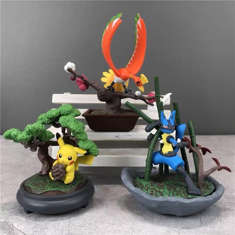 Mô hình Vườn Cây bonsai Pokemon khu vườn trong mơ trong chậu thế hệ 2 đồ chơi búp bê trang trí