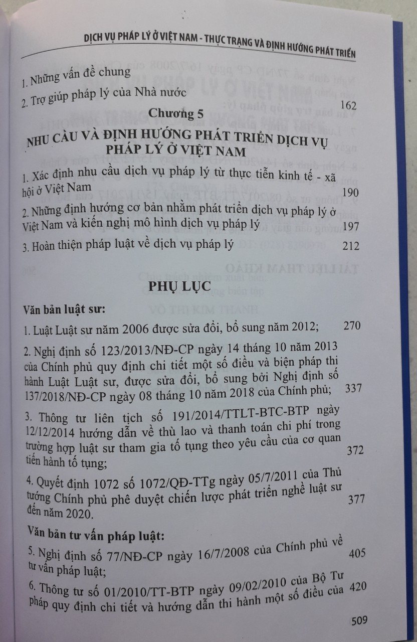 Dịch Vụ Pháp Lý ở Việt Nam Thực Trạng Và Định Hướng Phát Triển