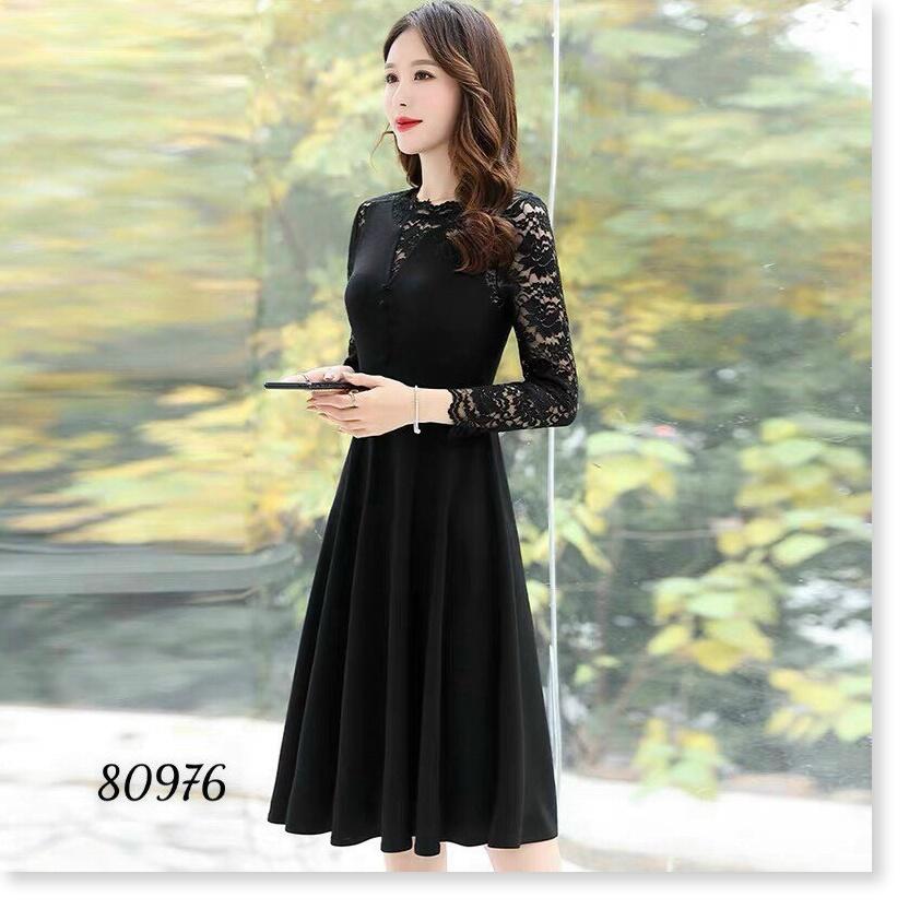 ĐẦM UMI PHỐI REN KÈM NỊT SIÊU ĐẸP TÔN DÁNG CHO CHỊ EM THỜI TRANG