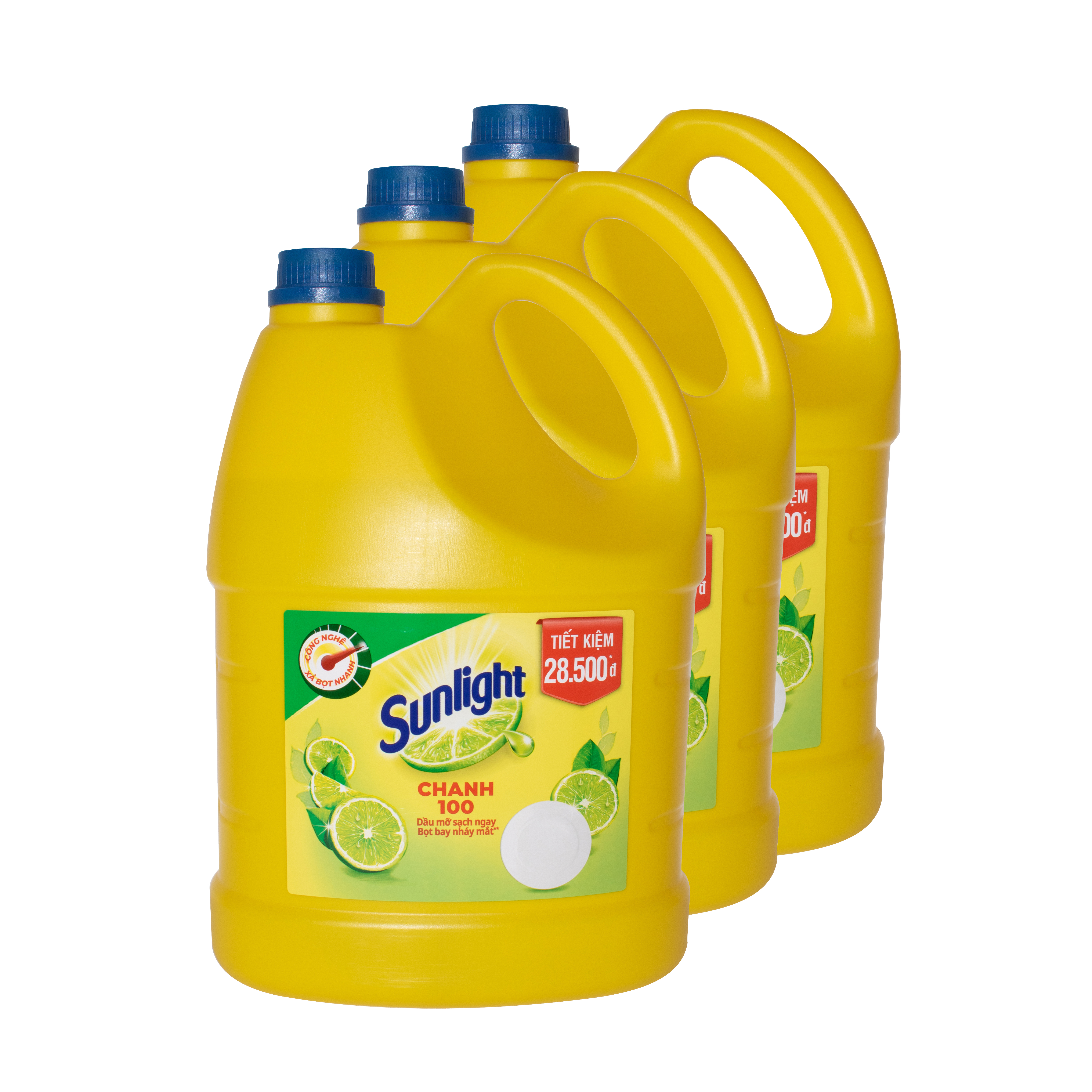 Thùng 3 Can Nước Rửa Chén Sunlight Chanh 3.8kg