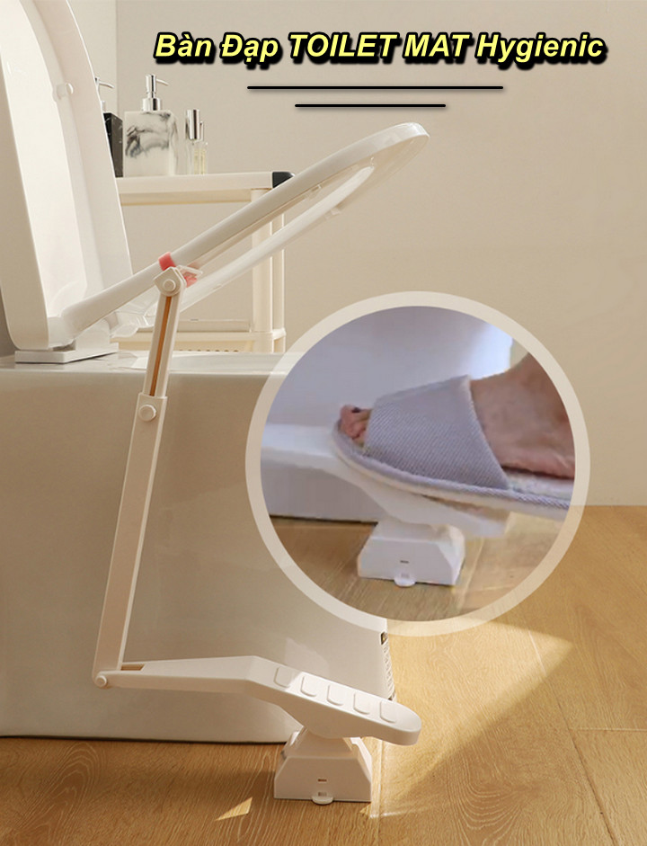 Bàn Đạp TOILET MAT Hygienic Nâng Hạ Nắp Bồn Cầu Thông Minh - Home and Garden