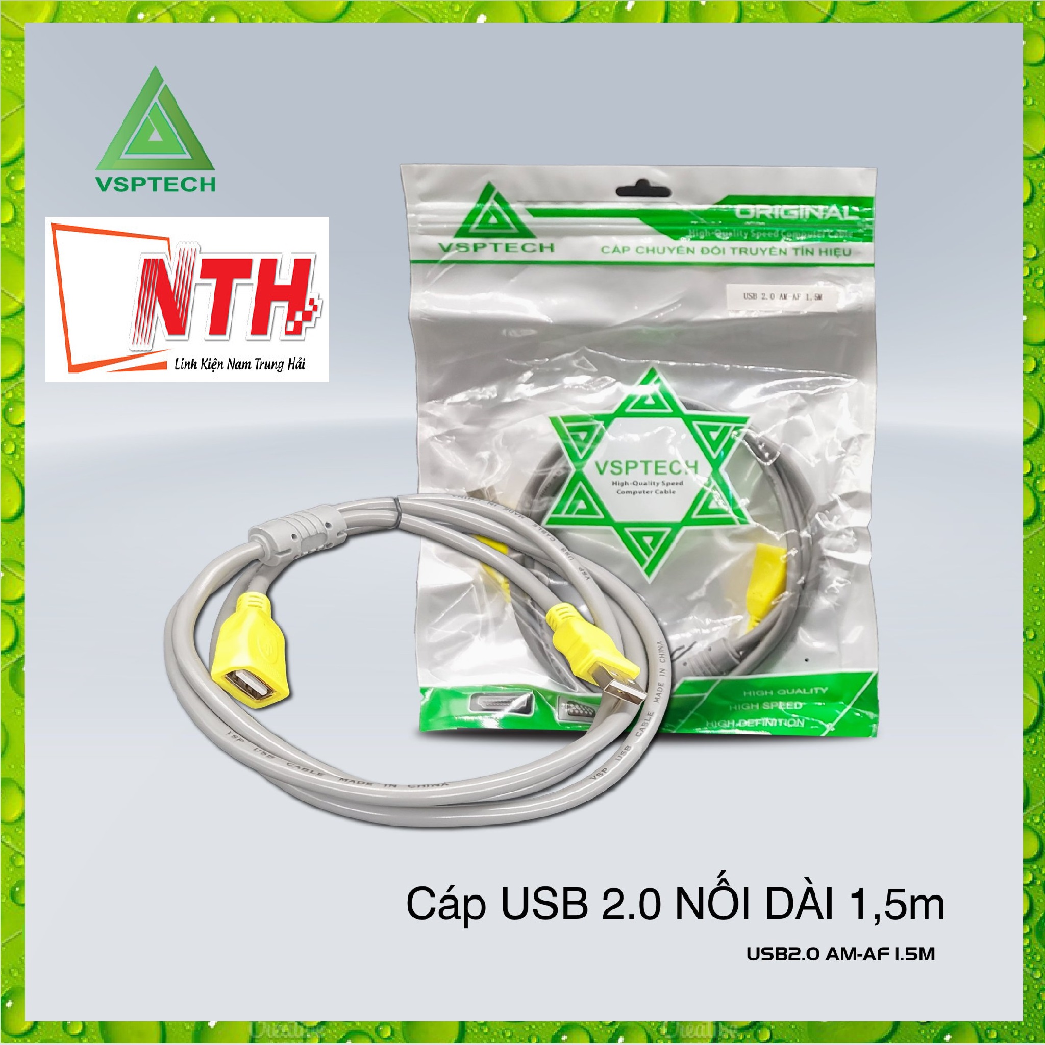 Cáp USB Nối Dài 2.0 (5m)-hàng chính hãng