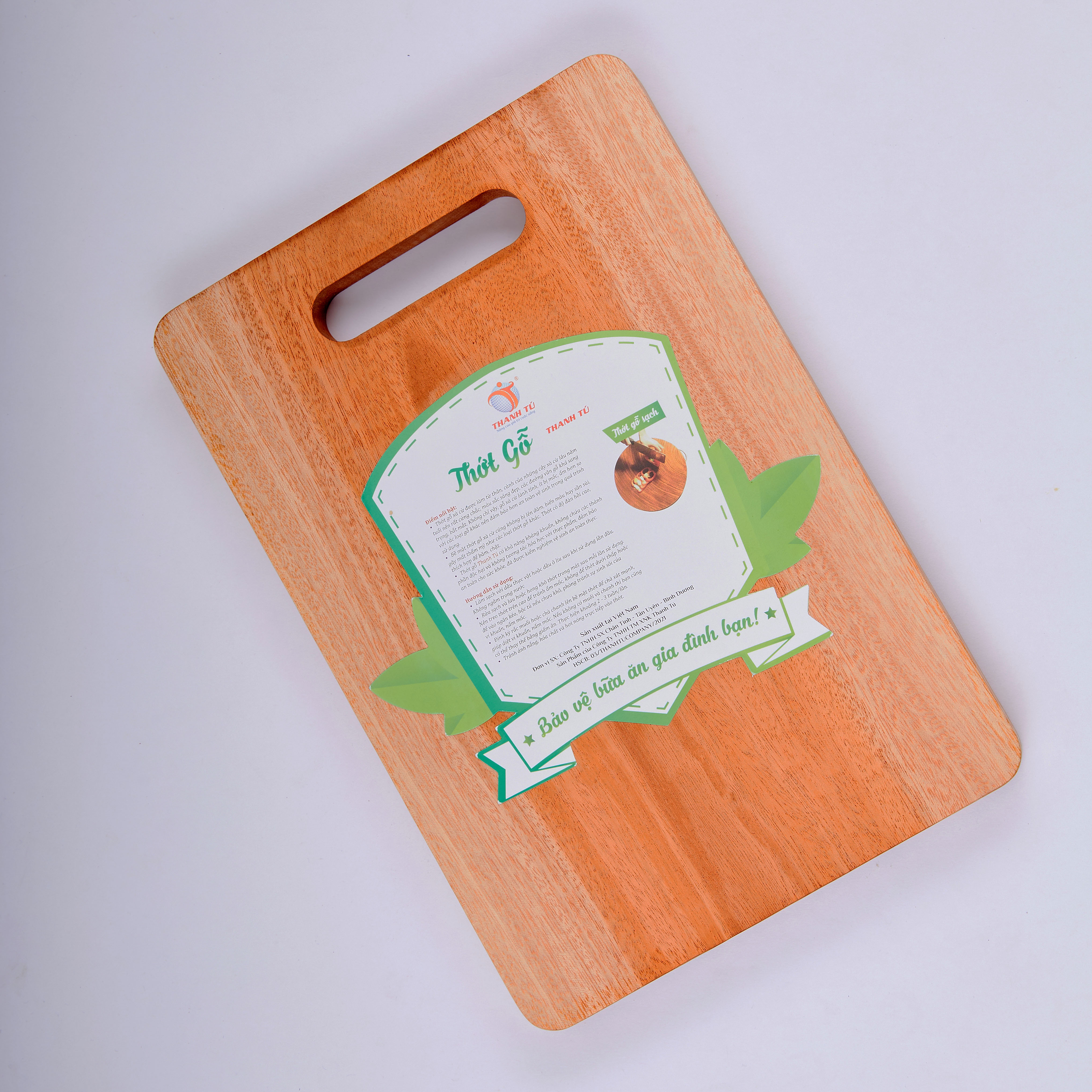 THỚT CN GỖ XÀ CỪ CAO CẤP THANH TÚ 16*24CM