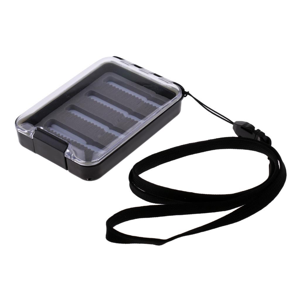 Fly Box Slit Foam Inserts Waterproof Flies Fly Fishing Box Clear Lid Case