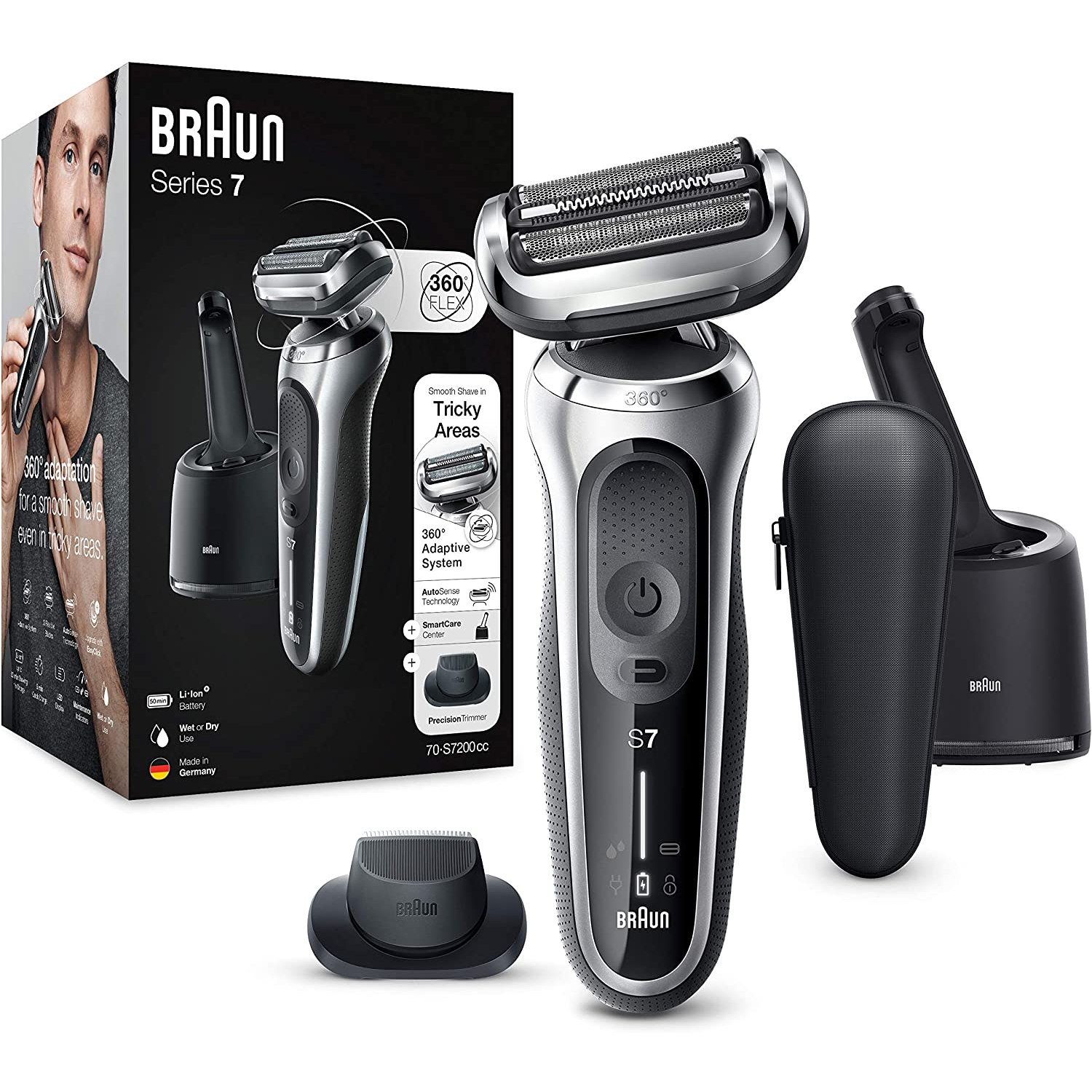 MÁY CẠO RÂU BRAUN SERIES 7 S7200CC Hàng Chính Hãng
