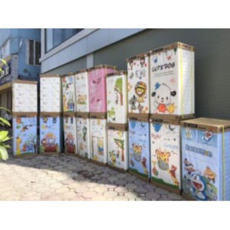 Tủ nhựa 5 tầng 6 ngăn nguyên thùng chưa lắp